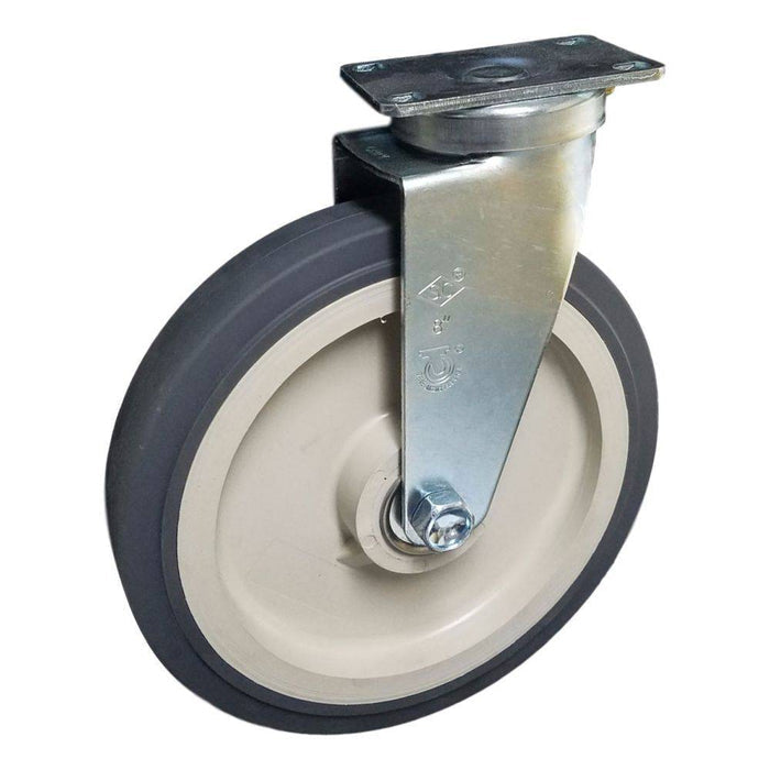 8" x 1-1/2" Poly-Pro Wheel Swivel Maid's Cart Caster - Durable Superior Casters