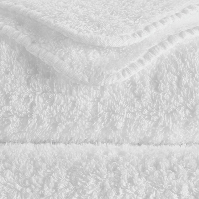 Abyss Super Pile Euro Guest Towel 17X24 White 100 - Swatch at Fig Linens and Home