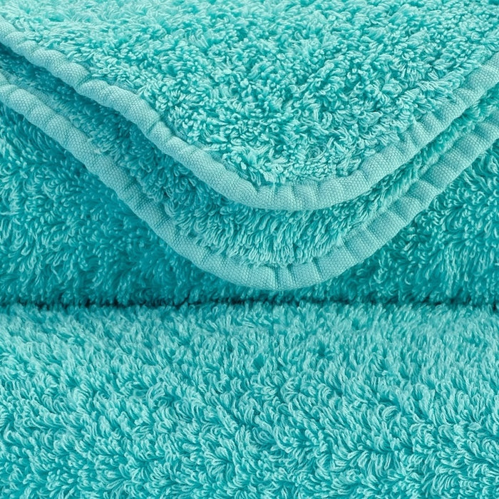 Abyss Super Pile Euro Hand Towel 21X39 Turquoise 370 - Swatch at Fig Linens and Home