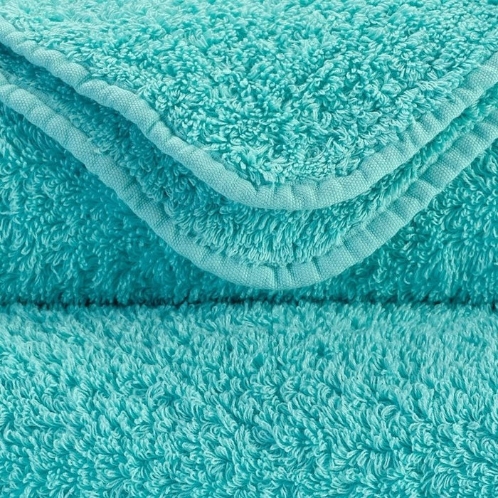 Abyss Super Pile Guest Towel 12x20 Turquoise 370 - Swatch at Fig Linens and Home