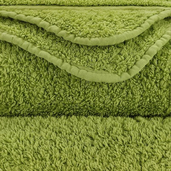 Abyss Super Pile Wash Cloth 12x12 Apple Green 165 - Swatch at Fig Linens and Home