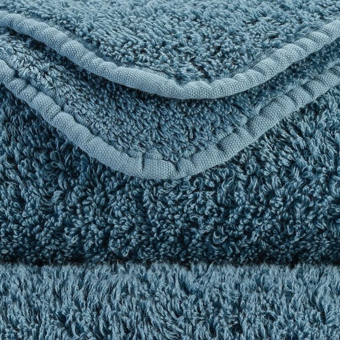 Abyss Super Pile Wash Cloth 12x12 Blue Stone 306 - Swatch at Fig Linens and Home