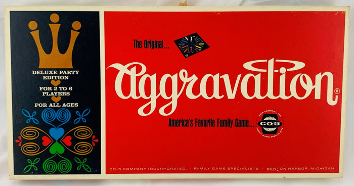 Aggravation Game Deluxe Party Edition - 1967 - Lakeside - Great Condition