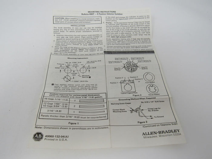 Allen-Bradley-Oiltight-Pilot-Control-Unit-Standard-Operator-Series-N-800T-N2KF4B-818 7