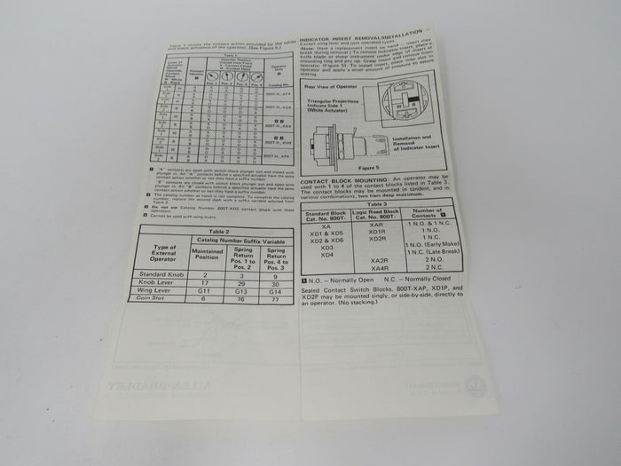 Allen-Bradley-Oiltight-Pilot-Control-Unit-Standard-Operator-Series-N-800T-N2KF4B-818 8
