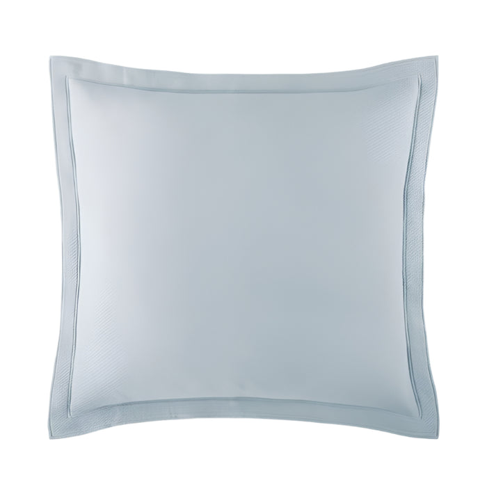 Peacock Alley Euro Square Sham - Angie Blue Stonewashed Matelassé - Fig Linens and Home