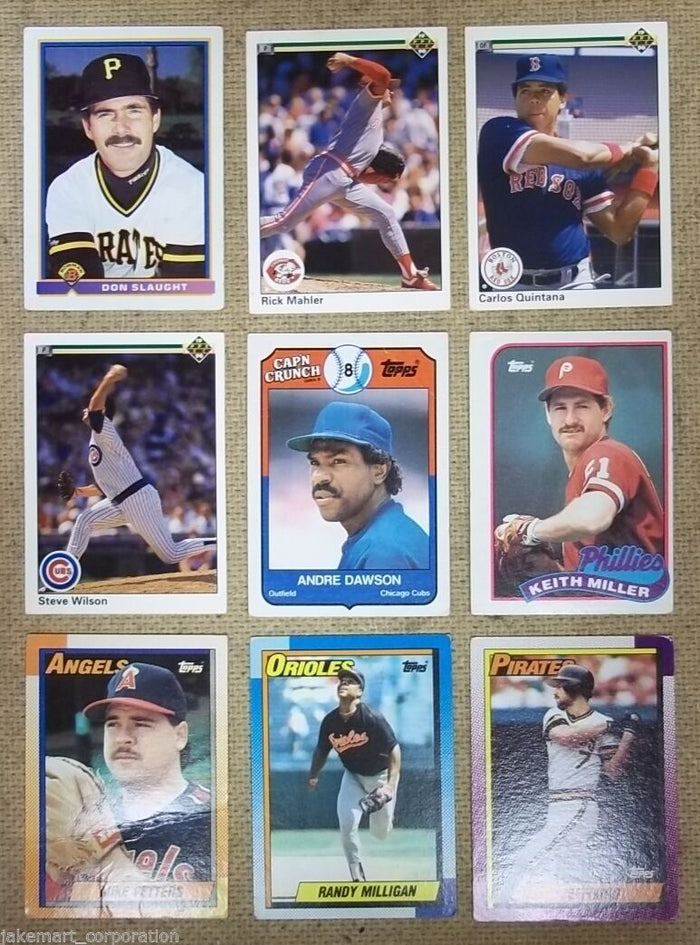 baseball-cards-lot-of-9-slaught-mahler-wilson-dawson-fetters-etc1