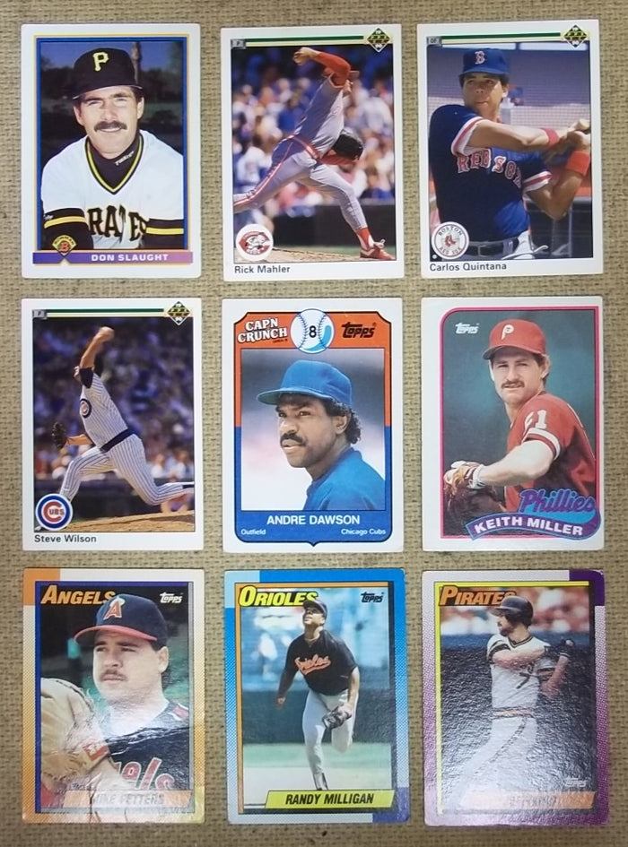 baseball-cards-lot-of-9-slaught-mahler-wilson-dawson-fetters-etc2