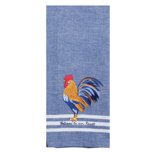 BLUE ROOSTER EMB TOWEL