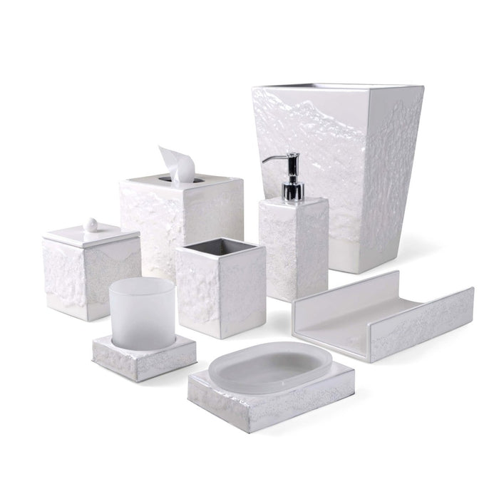 Mike and Ally Bath Accessories - Brut Pearl White at Fig Linens and Home 1