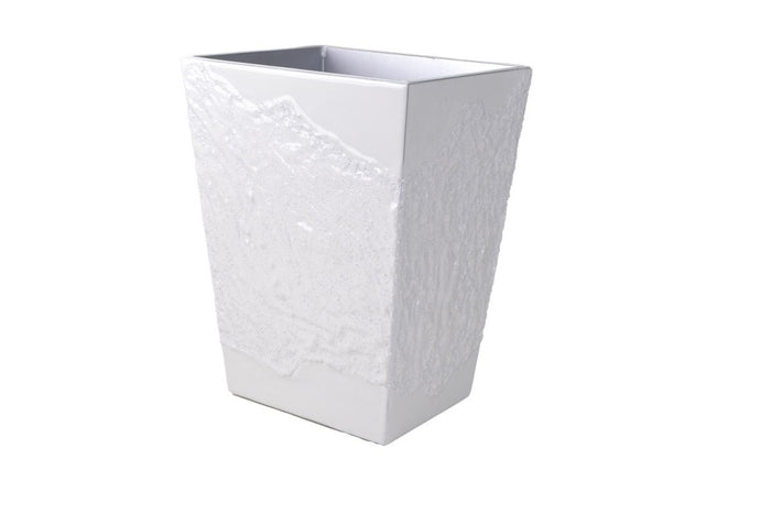 Mike and Ally Bath Accessories - Brut Pearl White at Fig Linens and Home - Wastebin