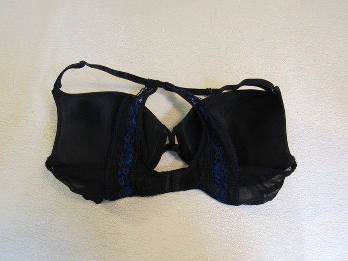 Bra-Black-with-Blue-Accent-Padded-Nylon-Spandex-Female-Size-34D-692 5