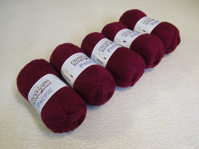 Cascade-Yarns-Pacific-Yarn-Crimson-5-Skeins-213-Yards-Each-442 2