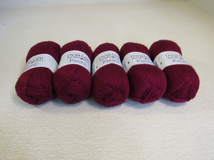 Cascade-Yarns-Pacific-Yarn-Crimson-5-Skeins-213-Yards-Each-442 3