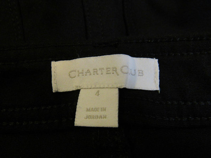 Charter-Club-Windham-Skinny-Pant-Black-Rayon-Nylon-Spandex-Female-Size-4-656 5