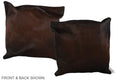 Chocolate Cowhide Pillow #A37656