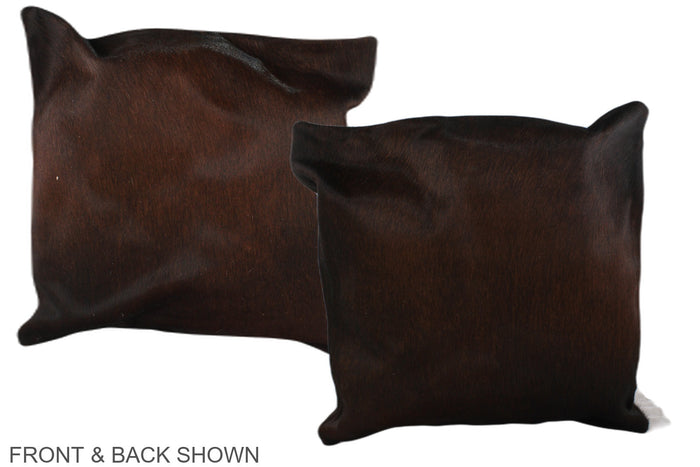 Chocolate Cowhide Pillow #A37656