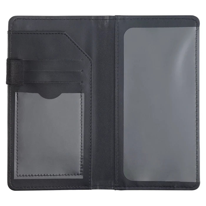 open checkbook on a white background