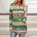 Christmas Sweater with Loose Fit Bottoming Shirt