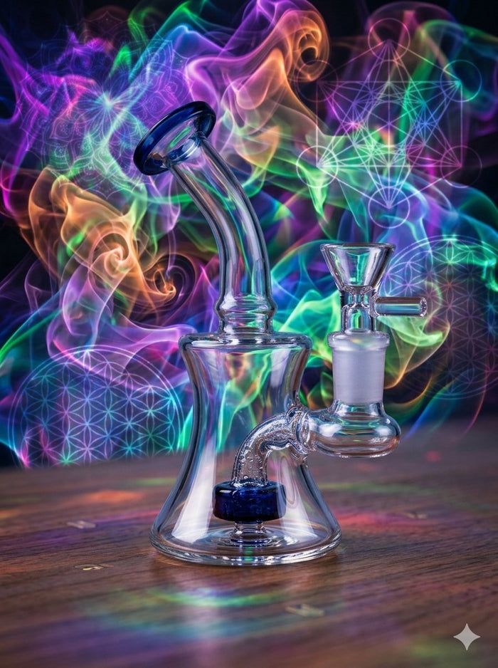 Clear Glass One-Tone Water Pipe