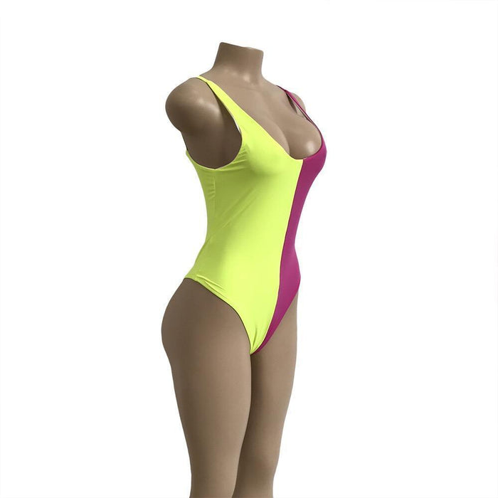 Color Block Bikini Swimsuit