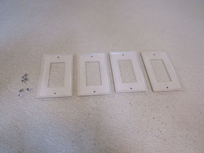 Cooper-GFI-Rocker-Cover-Plates-Lot-of-4-x-White-15FF-W1-392 4