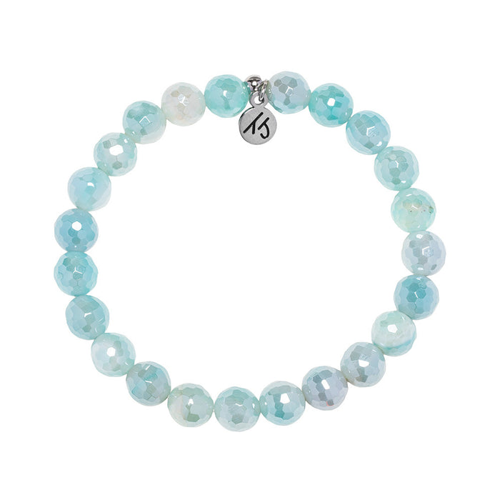 Defining Bracelet- Calming Bracelet with Aqua Agate Gemstones