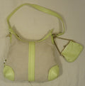 Eileen West Purse Linen Female Adult Baguette Beige/PaleYellow Woven/Sparkels 16-113qa -- New