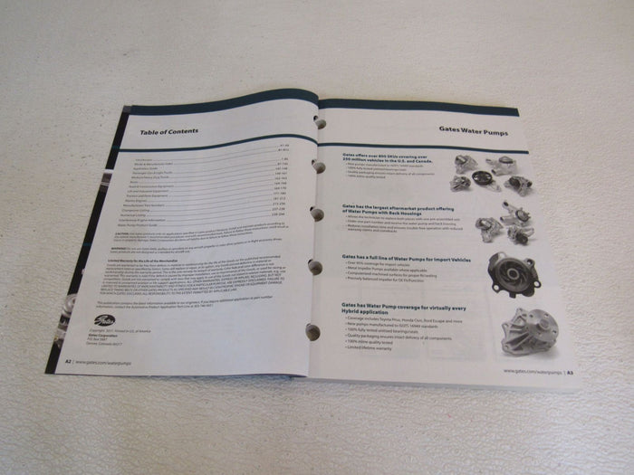 Gates-Corporation-Water-Pumps-2011-Edition-Automotive-431-2085-Book-Softcover-376 6