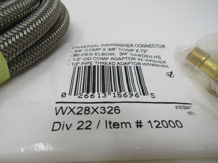 GE-Universal-Dishwasher-Connector-6-Ft-Braided-comp-x-comp-WX28X32-642 8