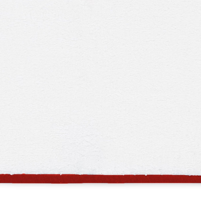 Swatch of Giza Towels with Scarlet Trim by Matouk | Luxury 100% Cotton Towels at Fig Linens and Home