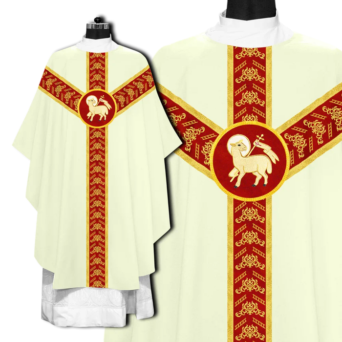 Gothic Chasuble with Adorned Orphrey