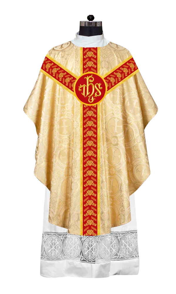 Gothic Chasuble with Adorned Orphrey