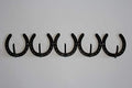 Horseshoe Coat Rack 5 place