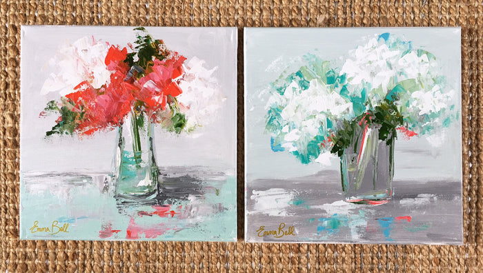Hydrangeas painting Emma Bell - Christenberry Collection