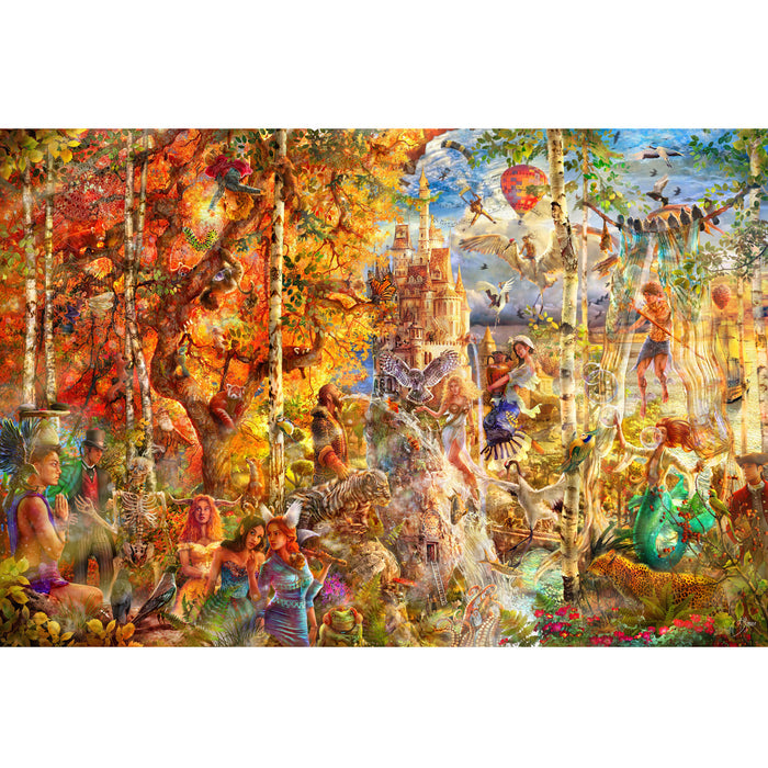 Ingooood Wooden Jigsaw Puzzle 1000 Piece - SUNLIGHT FAIRY-TALES - Ingooood jigsaw puzzle 1000 piece