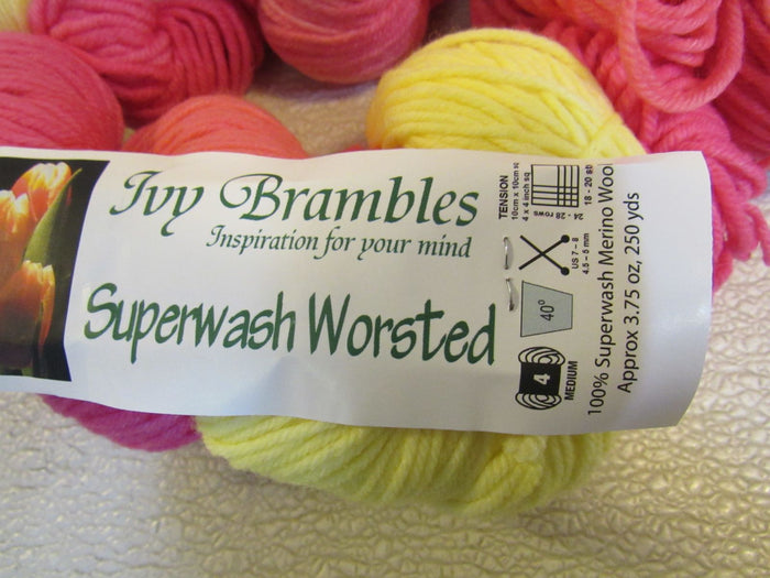 Ivy-Brambles-Superwash-Worsted-Yarn-Tulips-5-Skeins-250-Yards-Each-296 6