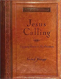 Jesus calling devotional on a white background
