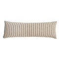 Pom Pom at Home JoJo - IVORY/ CHARCOAL - PILLOW W/ INSERT (14" X 40") - HANDWOVEN