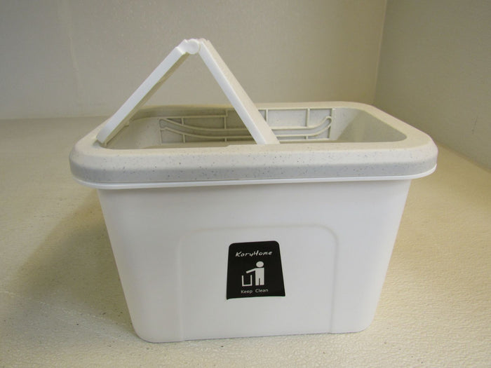 KaryHome-Over-Cabinet-Door-Waste-Basket-White-Slide-Top-840 3