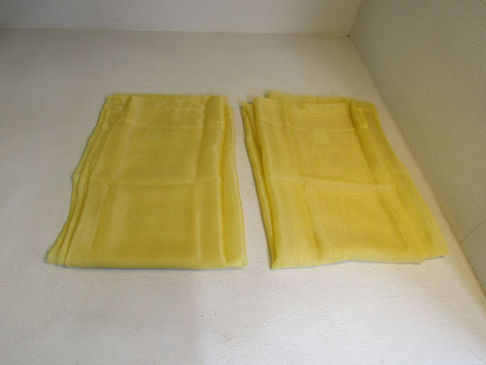 Keqiaosuocai-Sheer-Curtains-Lot-of-2-84in-L-x-52in-W-Golden-Yellow-Polyester-886 3