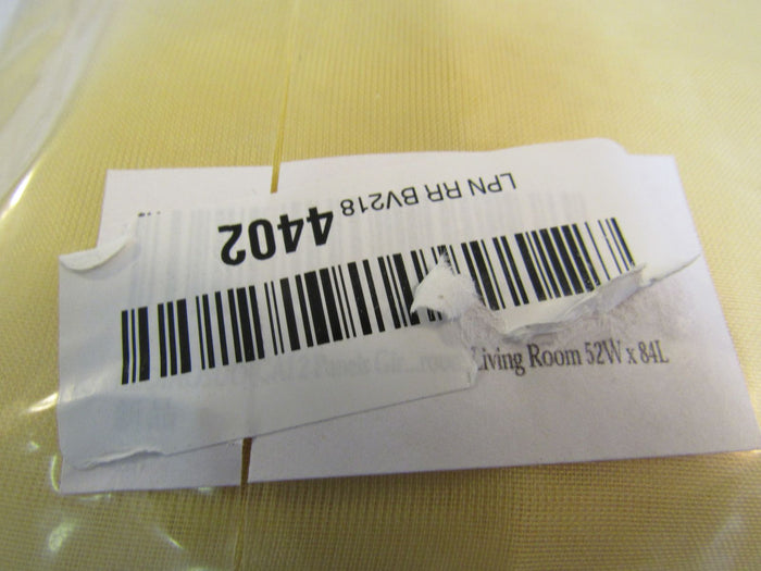 Keqiaosuocai-Sheer-Curtains-Lot-of-2-84in-L-x-52in-W-Golden-Yellow-Polyester-886 7