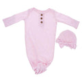 Kids Blushin' Pink Infant Gown and Beanie Set