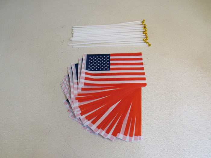 King-Girl-Hand-Held-Small-American-Flag-Lot-of-25-520 3
