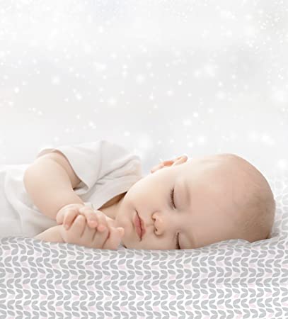 Kushies Baby Fitted Crib Sheet | Grey Petal