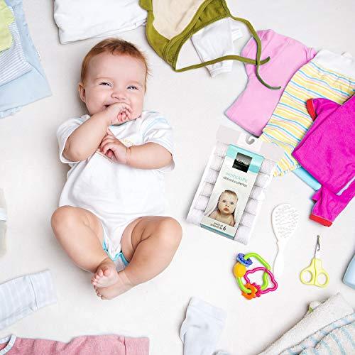 Kushies Wash Cloths, 6 Pack | White