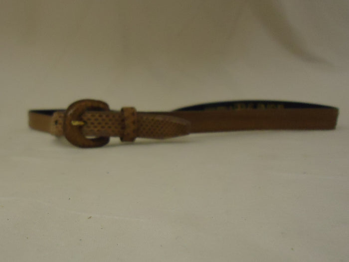 leather-shop-belt-casual-28in-32in-snake-skin-metal-female-adult-m-browns-solid-preowned 2