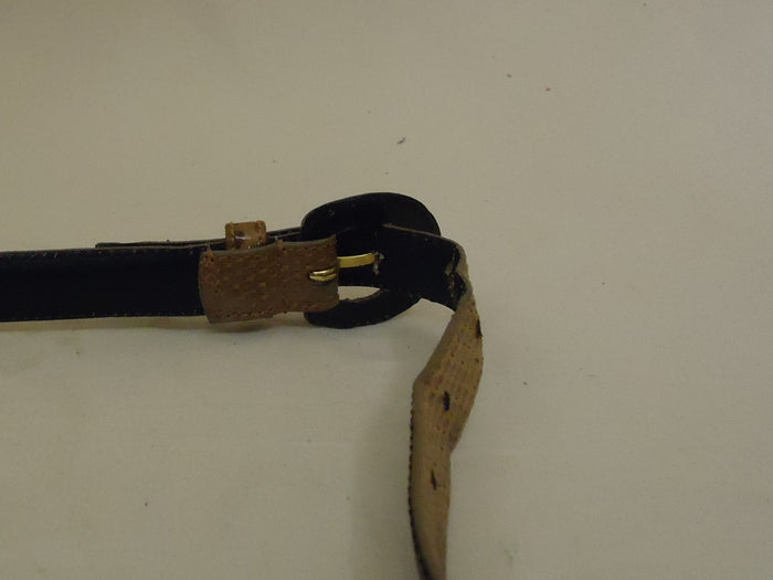 leather-shop-belt-casual-28in-32in-snake-skin-metal-female-adult-m-browns-solid-preowned 3