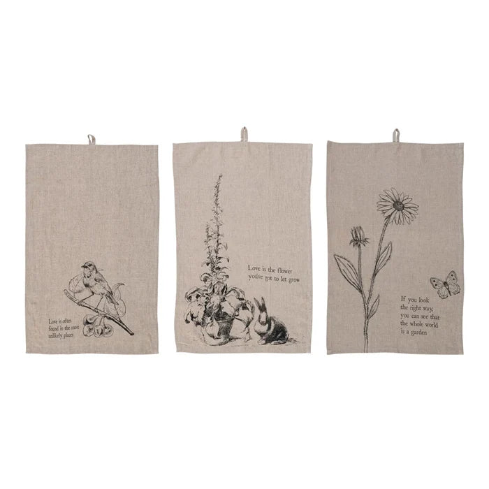 Linen Blend Tea Towel