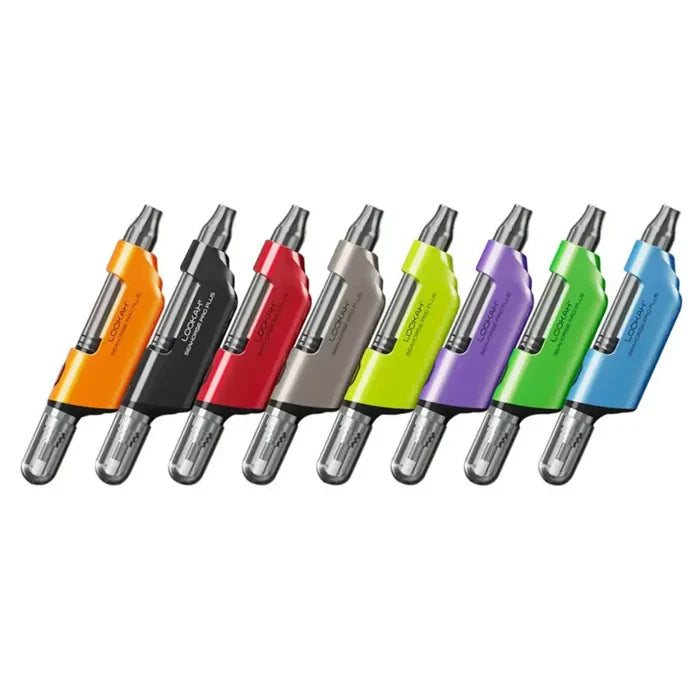 Colorful vaporizers featuring Lookah Seahorse Pro Plus with quartz tip and exclusive mode
